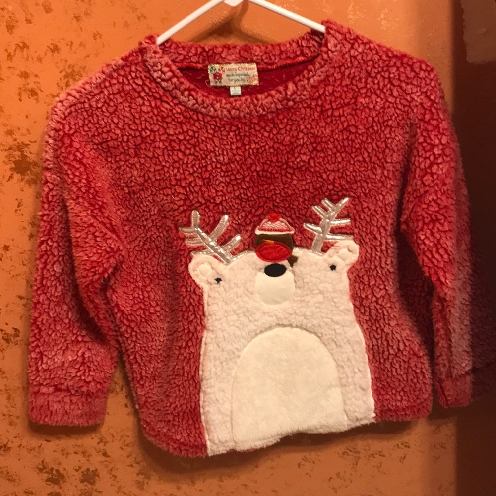 Christmas polar bear cozy sweater size L
